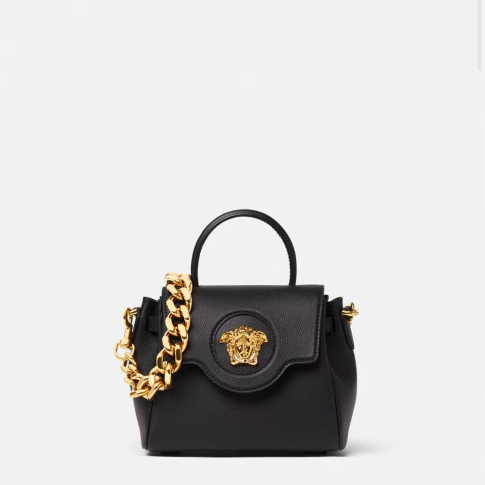 NEW Versace La Medusa Small Handbag - Black (DBFI040)